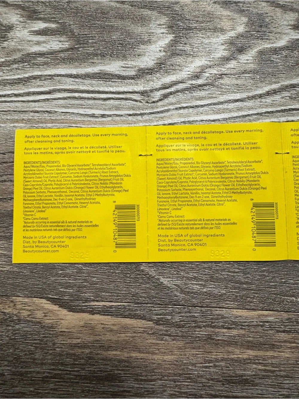 BeautyCounter All Bright C Serum & Countermatch Set Samples NIP